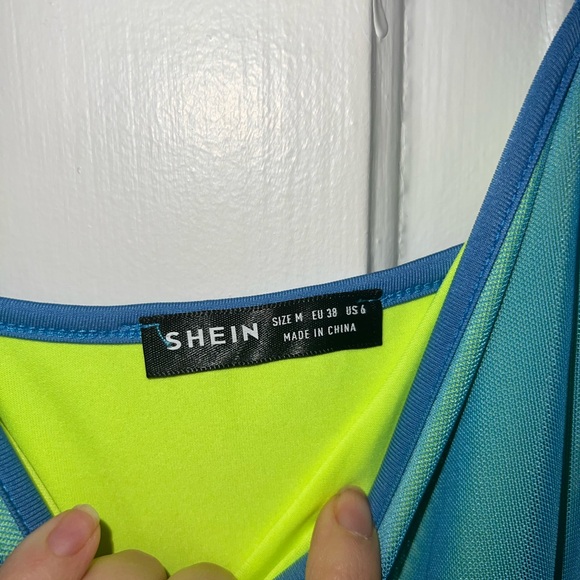 Blue sheer mini dress - Picture 4 of 4